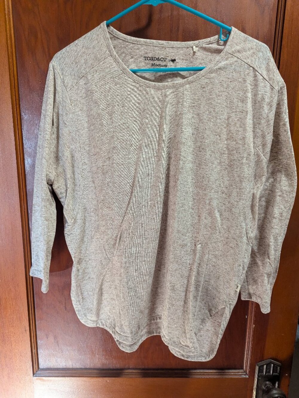 Toad&Co relaxed oatmeal heather hiking top